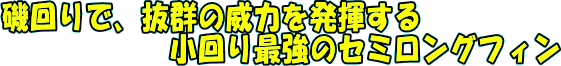 磯回りで、抜群の威力を発揮する、小回り最強のセミロング